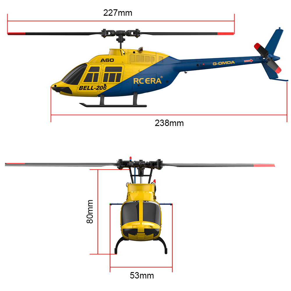 RC ERA A60 4CH Helicopter 1/42 - đánh giá và giá Rc Helicopter Gyro