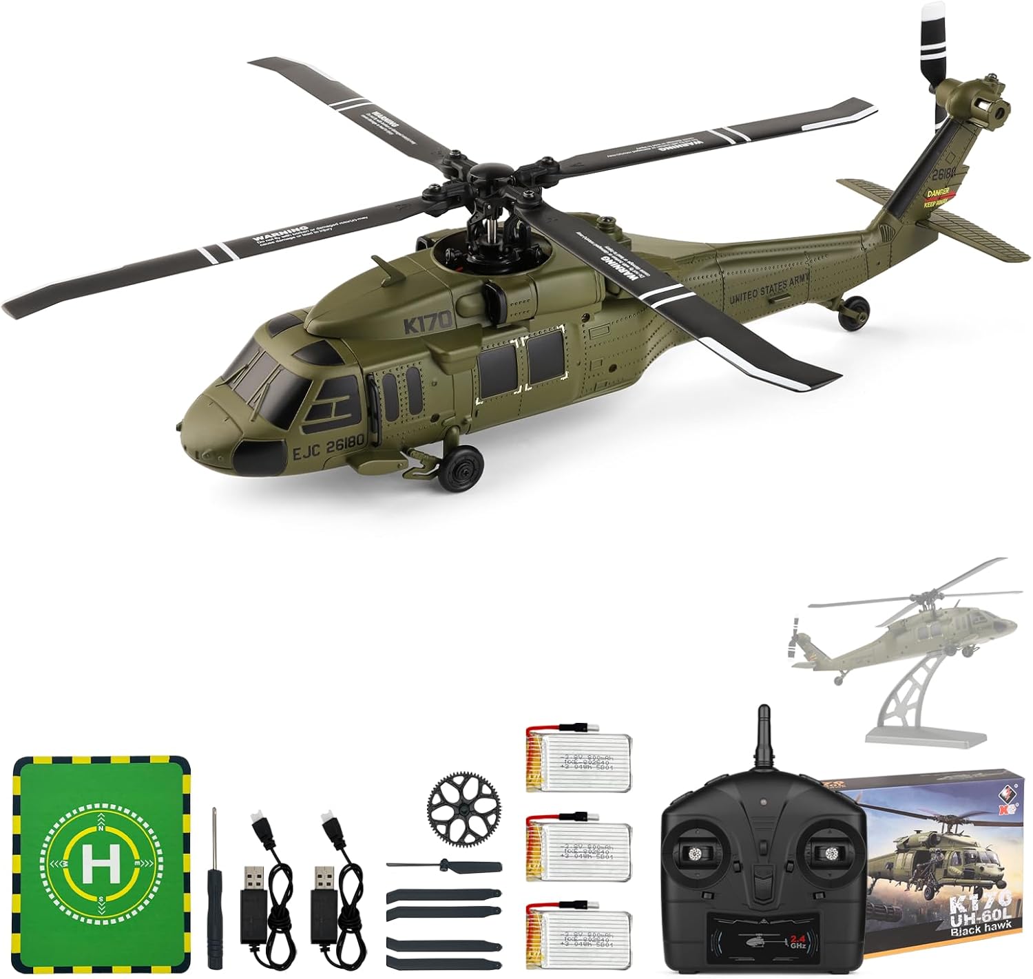 WLtoys K170 Brushless 4-CH RC  - đánh giá và giá Rc Helicopter Gyro