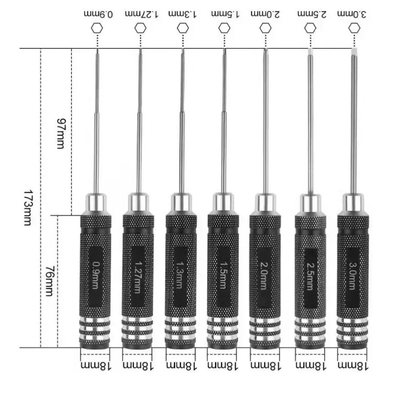 0.9/1.27/ 1.3/ 1.5/ 2.0/ 2.5/  - đánh giá và giá Rc Helicopter Tool Kit