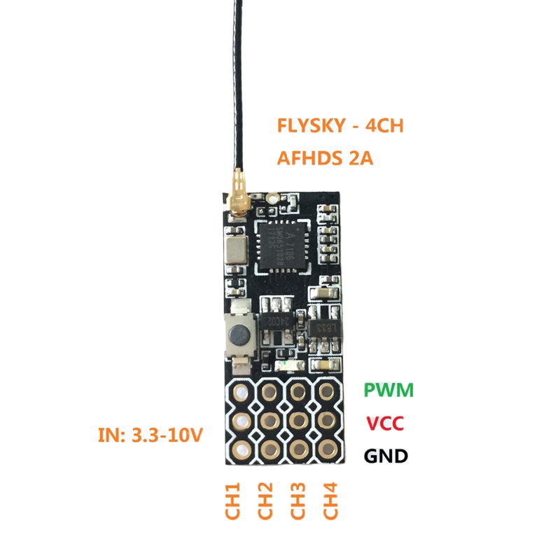Flysky FS2A Mini Receiver 4CH  - đánh giá và giá Rc Helicopter Remote Control