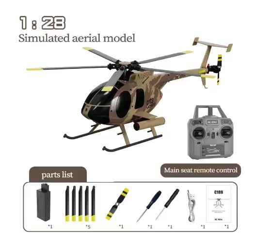 C189 MD500 RC Helicopter 1:28  - đánh giá và giá Rc Helicopter Nitro